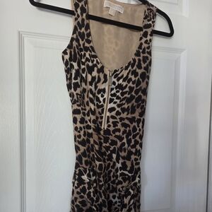Michael Kors Leopard Print Mini Dress